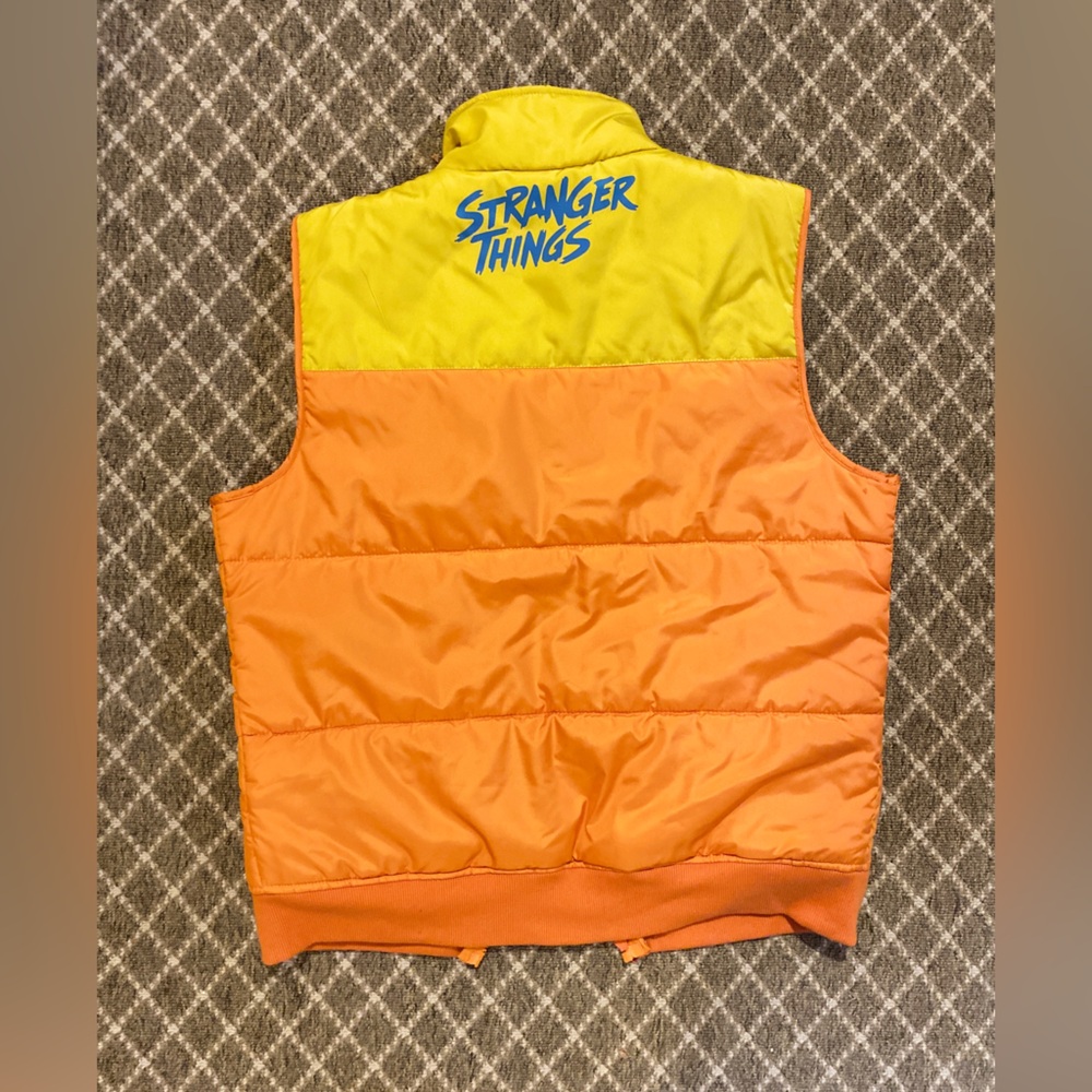 Kids Orange & Yellow Puffer Vest - Brand Unspecified - Picture 4 of 4